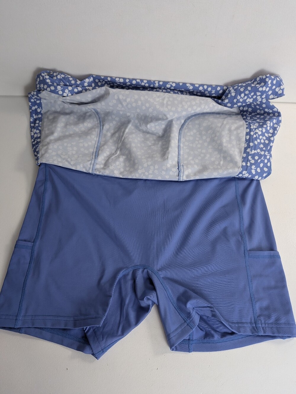 NWT RALPH LAUREN RLX blue White skirt short skort golf tennis Pickleball Sz L - Picture 8 of 16